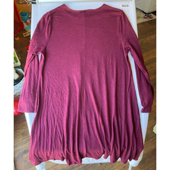 Old Navy Women Dress size XL Long Sleeve KneeLength Casual Stretchy Purple - Picture 8 of 8